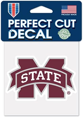 Mississippi State Bulldogs PERFECT Cut culoare Decal 4x 4