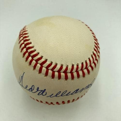 Nisa Ted Williams a semnat oficial American League Baseball JSA COA - baseball -uri autografate