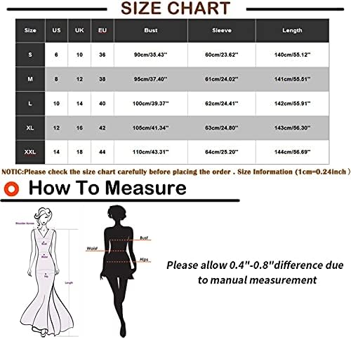 NOKMOPO rochii formale pentru Femei Femei Casual V-Neck imprimate maneca lunga buzunar rochie rochie lunga Cocktail Party Midi
