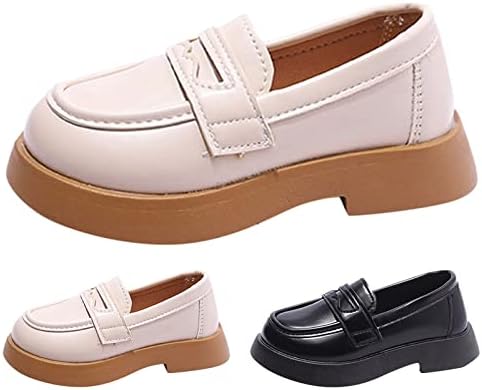 Moda Primavara Vara Copii Casual Pantofi Băieți Și Fete Pantofi De Piele Culoare Solidă Moale Alunecare Pe Baby Girl Sneaker