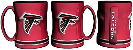 Cană de cafea sculptată NFL, 15 uncii, Atlanta Falcons