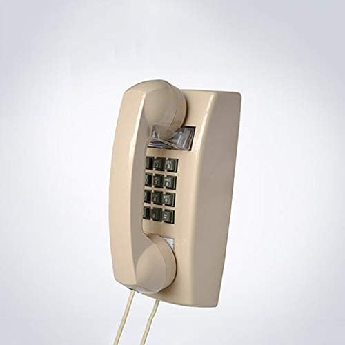 KXDFDC Telefon montat pe perete ， stil retro Phone Telefon Control Control Landline Corded Impermeabil și dovadă pentru