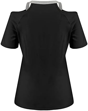 Bumbac Maneca lunga Tees femei vara V gât pe umăr păpădie imprimare maneca scurta tricou top bluza
