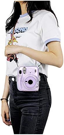 Ngaantyun cristal transparent camera caz compatibil cu Fujifilm Instax Mini 11 aparat de fotografiat, clar de protecție greu