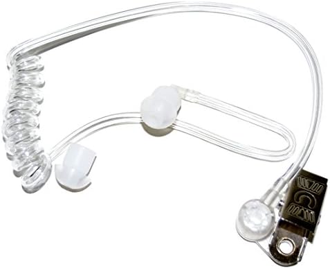 Hqrp 4-Pack 2 pini acustice tub cască cască microfon compatibil cu Kenwood TK-3200, tk-3200L, tk-3200lp Sun Meter