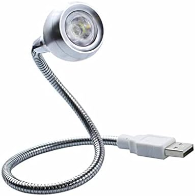 WSSBK 3W LED Book Light USB Operat cu gât flexibil lampă portabilă de iluminat alb sau cald alb pentru computer pentru computer,