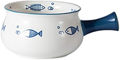 Cabilock Email lapte Pan Mini unt mai cald ceramice cratita Pan vase mici pentru încălzire porțiuni lichide mai mici
