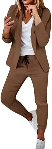 Fete adolescente blazer setă pantaloni blazer seturi de îmbrăcăminte de exterior spandex birou de lucru blazer blazer elegant