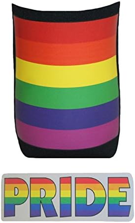 Gay Pride Rainbow Can Holder & Pride Sticker, Lesbian Gay Rights LGBT dragoste egală