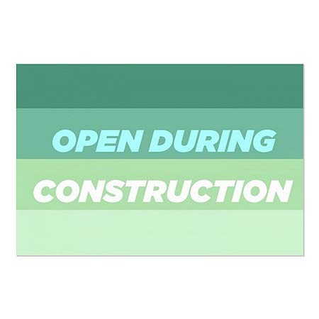 CGSIGNLAB | Deschideți în timpul construcției -Gradient Modern Fereastra Fling | 36 x24