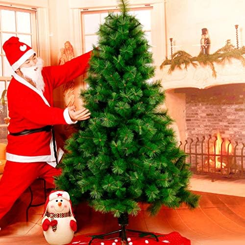 Arti de Crăciun artifical Yumuo, copac clasic de pin de Crăciun cu suport de metal pentru decorarea vacanței Ansamblu ușor,
