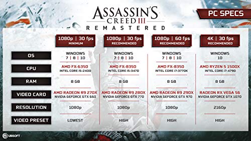 Assassin's Creed III: Remastered [Cod de joc online]
