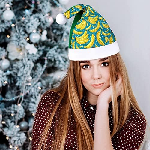 Banana Amuzant Crăciun pălărie Sequin Moș Crăciun pălării pentru bărbați Femei Xmas vacanță petrecere decoratiuni
