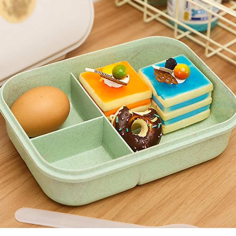 N/A Bento Bento Lunch Box Picnic Food Fruit Recipient Cutie de depozitare cu Fork Spoon Adult