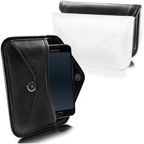 Carcasă Boxwave compatibilă cu Samsung Galaxy S23+ - pungă de mesagerie din piele de elită, carcasă de acoperire din piele