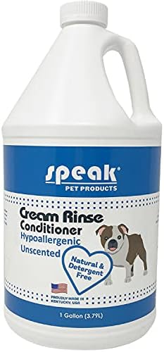 Speak Produse Pentru Animale De Companie Cremă Hipoalergenică Naturală Fără Parfum Clătire Reumplere Balsam Pentru Câini, 1
