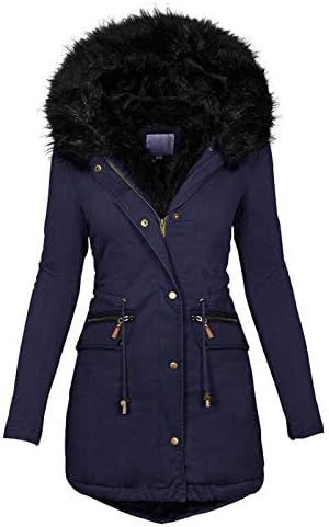 Cardigan Slim Fashion Cardigan Femei Jacheta cu glugă de iarnă Geacă caldă la modă la modă cu buzunar Fuzzy Fleece Outwear