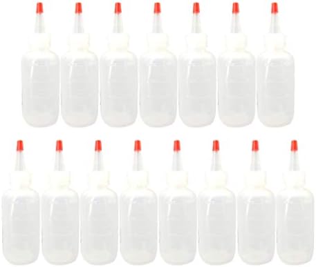 LIANXIAO - 15buc sticle de plastic stoarce pentru sos condimente Dressing vopsea ulei de măsline BBQ cu poftă de mâncare pe