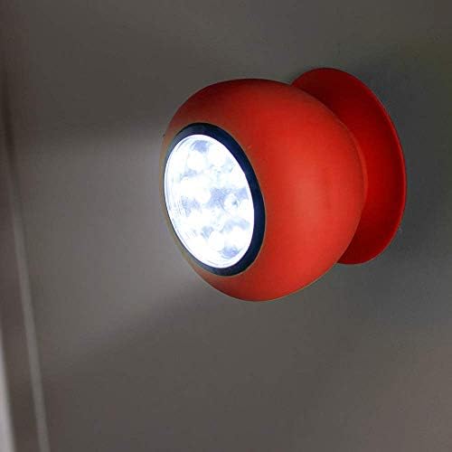 Ventuză lanternă de urgență, 8 LED alb plus 4 LED roșu intermitent, Lanternă LED la îndemână / lumină de lucru cu Flasher de