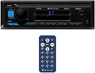 Planet Audio P350MB multimedia Car Stereo - Single DIN, Bluetooth Audio și Hands -Free Calling, MP3 player, USB Audio, încărcare