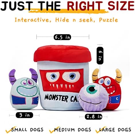 Jucării pentru câini Chewffon, jucării interactive pentru câini, jucării de îmbogățire pentru câini pentru câini mici, medii