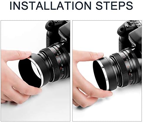 49mm metal standard cu șurub standard standard de capotă cu capotă cu capac de lentilă centrală pentru canon Nikon Sony Pentax