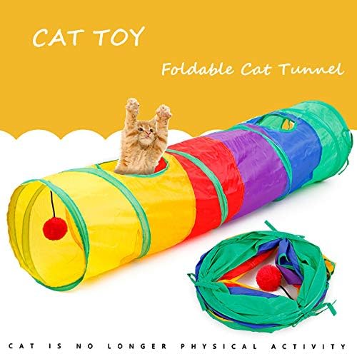 Icagy Cat tunel pentru pisici de interior Interactive, iepure tunel jucării, jucării pentru animale de companie Joaca tuneluri