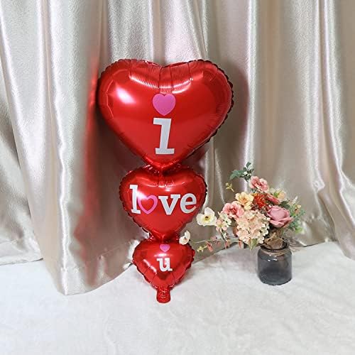 Dzrige I Love You Balloons Ziua fericită scrisori baloane roșii dragoste inimi baloane pentru ziua de valentine petrecerea