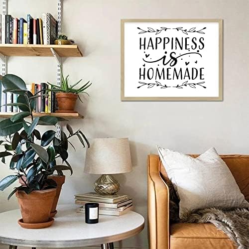 Scriptură versuri încadrate în perete din lemn încadrat Citate inspiraționale Tema acasă Fericirea este lemn de casă încadrat