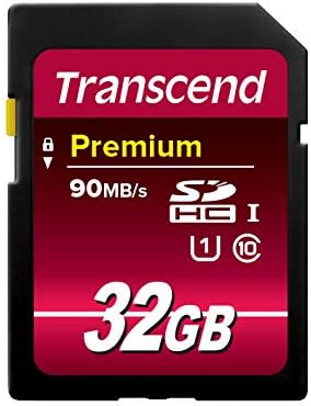 Transcend 32GB SDHC clasa 10 UHS-1 Card de memorie Flash de până la 60MB / s