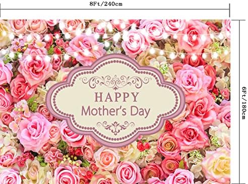 CapiSco Fericit Ziua Mamei fundal sclipici roz deschis floare perete fotografie fundal pentru femeie noua mama Lady bunica