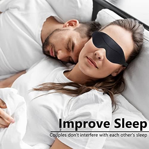 Masca pentru ochi, masca de somn, blochează lumina, spuma de memorie, mască de ochi 3D pentru somn pentru femei, ajutor