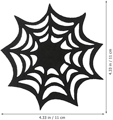 Didiseaon Masă Decor roller-coastere Spider Web Coaster Halloween Spider Web Cupa Mat Decorative pentru masă Placemats Halloween