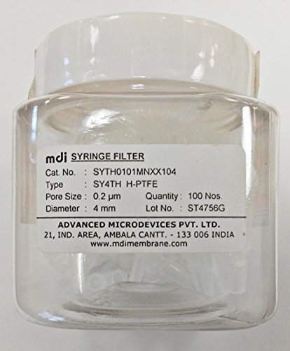 MDI SYGN0302MNXX104 filtru seringă cu membrană din nailon cu Pre-Filtru Microglassfiber, diametru 13mm, Dimensiune Pori 0,45