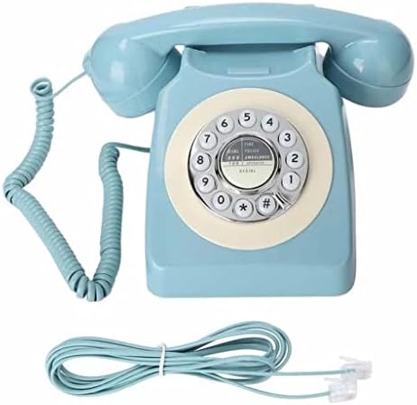 LHLLHL TELEFON LIMENTAR LIMENTAR CLASIC Clasic Rotary Design Vintage Corded Desk Telefon pentru casă și birou pentru birou,