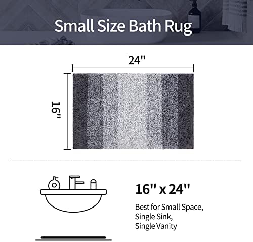Covoare de baie UINI, covor de baie antiderapant pentru baie, covoare de baie moi super absorbante cu microfibră Shaggy de