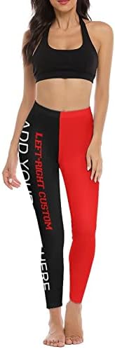 Pantaloni de Yoga personalizați-jambiere de Design pentru femei cu Text / Logo / fotografie pantaloni cu talie înaltă Stretch