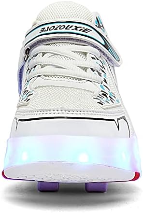 Ceieoe copii pantofi cu role 4 roți 16 LED model colorat Fete Băieți Patine cu role Sneaker poate percepe pentru incepator