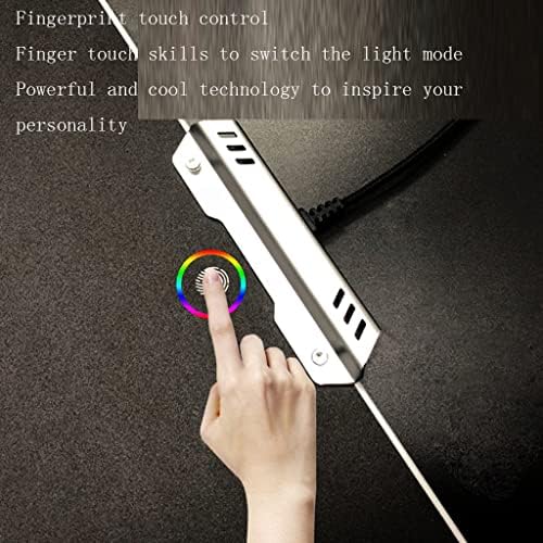 Mouse Pad cu emisie de lumină tare, 10 tipuri de mod de lumină cu bază de cauciuc antiderapantă pentru jocuri acasă touch game