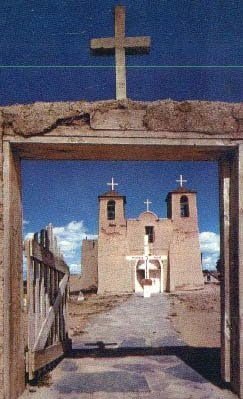 Ranchos de Taos, Carte poștală din New Mexico