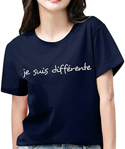 Cămașă pentru juniori pentru femei vara top casual tricou tricou de modă model de scrisoare de modă desăvârșire cu mânecă scurtă