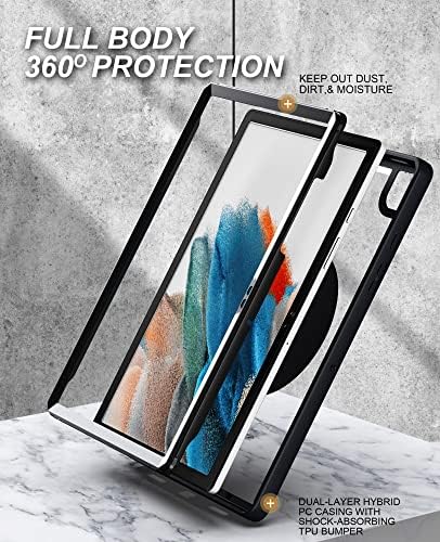 Carcasă de acoperire pentru tabletă de protecție PC pentru carcasă ușoară pentru Samsung Galaxy Tab S8/S7 11 inch, carcasă