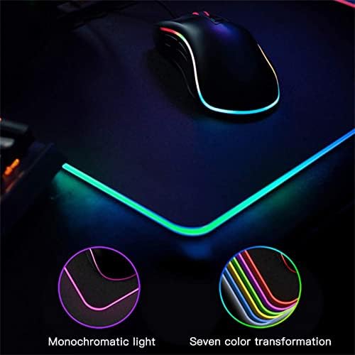 Atrasee RGB Gaming Mouse Pad-Mousepad LED extins mare cu 14 moduri de iluminare, tastatură antiderapantă impermeabilă computer