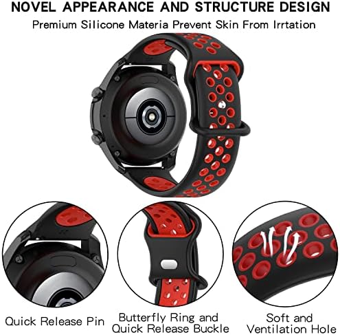 Benzi de ceas Binsiton compatibile cu Samsung Galaxy Watch 3 45mm/Galaxy Watch 46mm/Gear S3 Frontier Classic/Garmin Forerunner