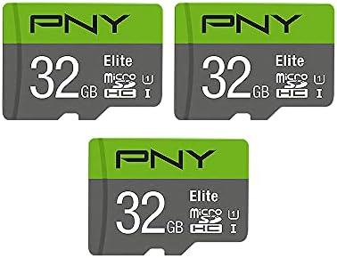 PNY 32 GB Clasa de elită 10 U1 MicroSDHC Card de memorie flash 3-pachet-100MB/s, clasa 10, U1, Full HD, UHS-I, Micro SD