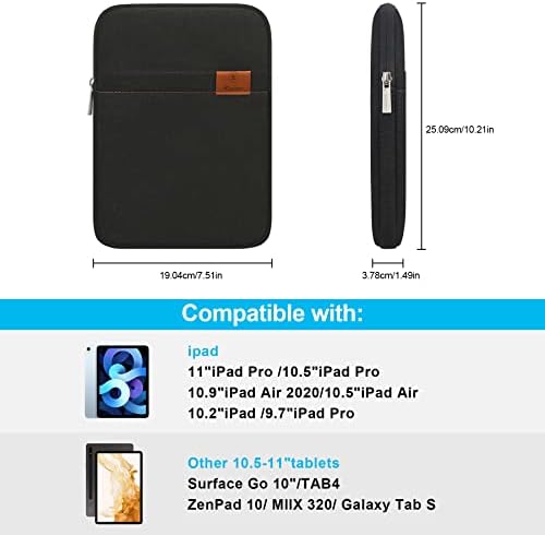 Geantă cu mânecă de tabletă Elonbo 9-11 inci pentru 10,9 inci iPad / 11 inch iPad Pro / 10,2 inch iPad / 10,9 iPad Air 5 4