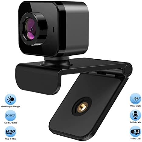 Lmmddp 1080p Webcam Computer PC Webcam cu microfon USB rotativ pentru difuzare în direct apeluri video conferință de lucru