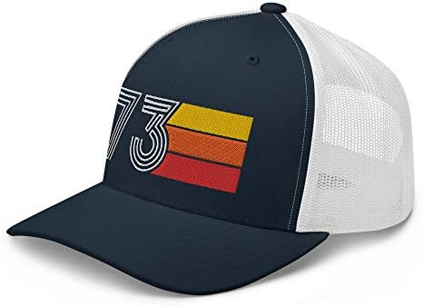 73 1973 Cap de camionier retro vintage 50 de ani de naștere brodate unisex hat