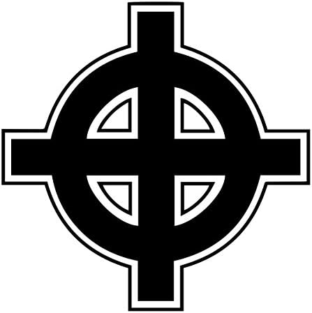 Celtic Cruce Masonic Vinil Decal - [Negru] [6 Inch]