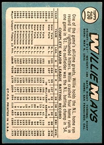 1965 Topps 250 Willie Mays San Francisco Giants VG/Ex Giants